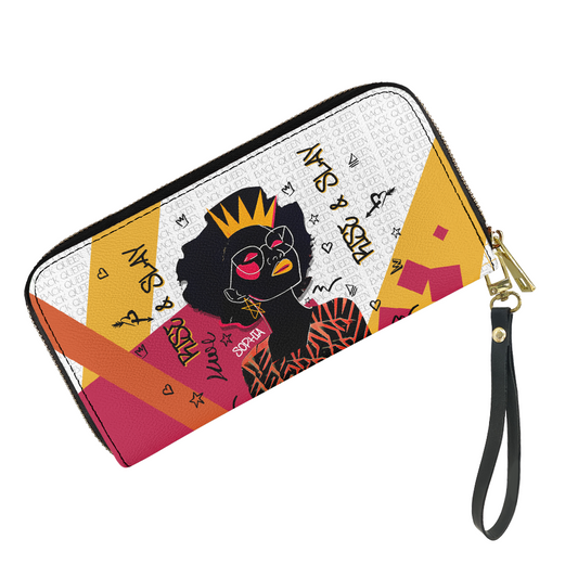 Rise & Slay White Graffiti Wallet