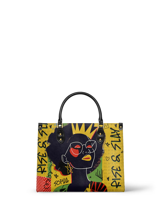 Rise & Slay - "Aina" Yellow Juneteenth Crossbody Satchel