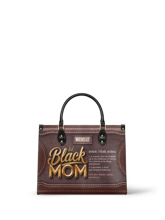 Black Woman Noun Brown Crossbody Satchel