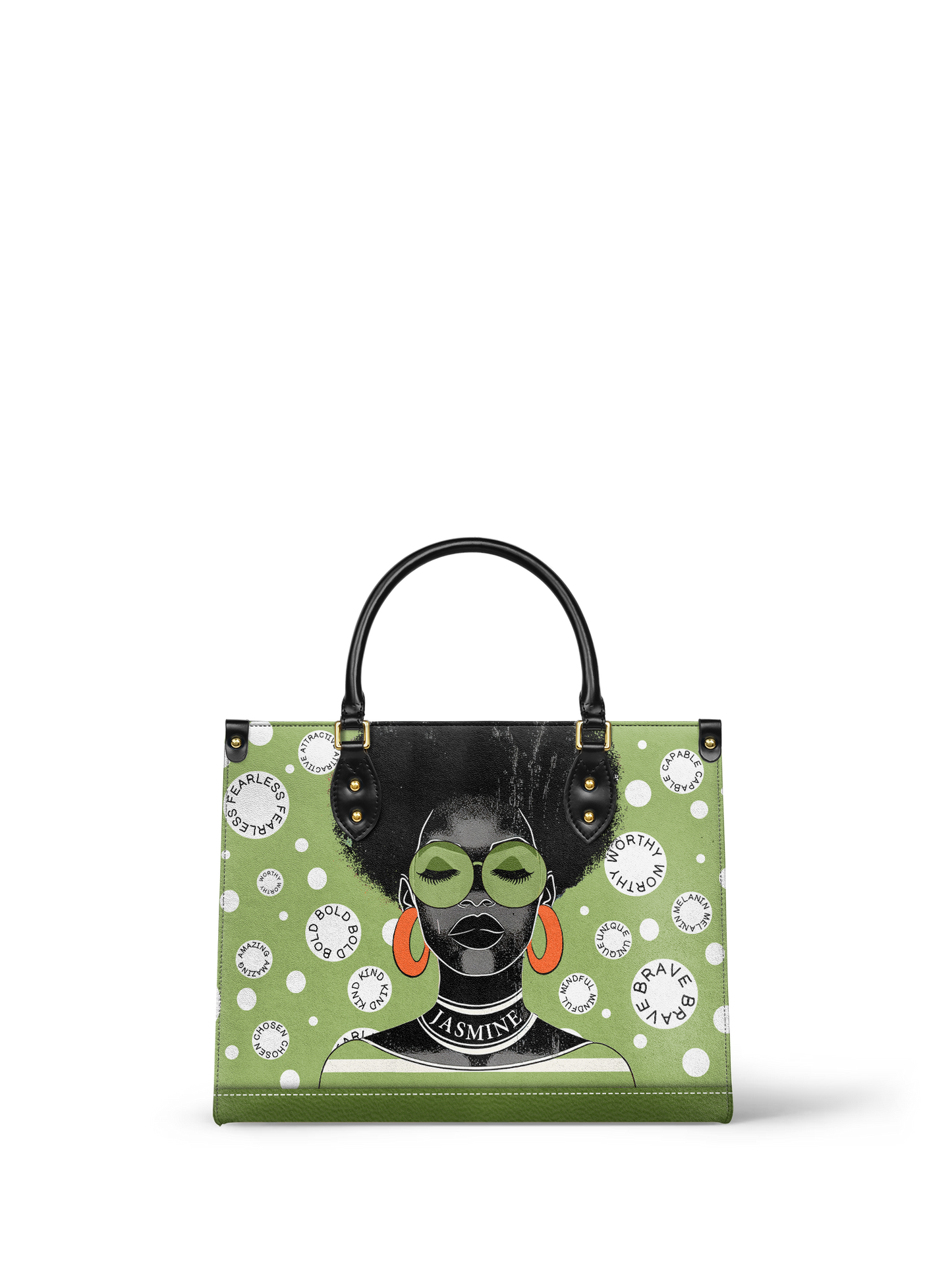 Fahari Green Leather Bag