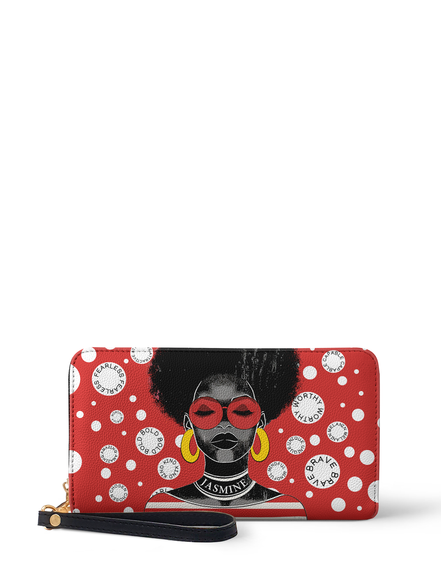 The Essence - "Fahari" Red Polka-dot Wallet