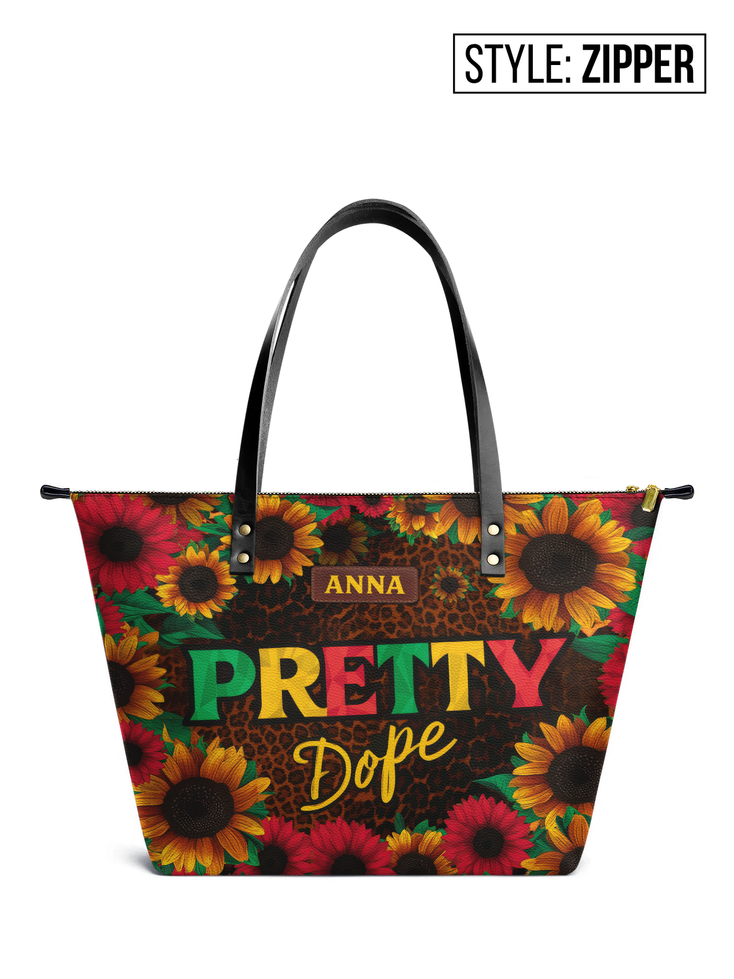 Pretty Dope NNRZ10108248BL Leather Tote Bag